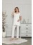 2208 Ecru Hamile Lohusa Dantelli Pijama Tk 3