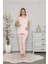 2208 Pembe Hamile Lohusa Dantelli Pijama Tk 4
