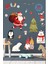 Sevimli Noel Baba ve Arkadaşları Çocuk Odası Sticker 4