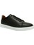 Siyah Beyaz Bağcıklı Jelli Anatomik Comfort Sneakers Ayakkabı 1