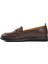 44280 Kahve Deri Kadın Loafer Ayakkabı 2
