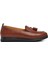 44278 Taba Deri Kadın Loafer Ayakkabı 1