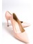 Hakiki Deri MB971-PD Kadın İnce 9 cm Topuklu Pudra Stiletto & Topuklu Ayakkabı 2