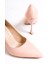Hakiki Deri MB971-PD Kadın İnce 9 cm Topuklu Pudra Stiletto & Topuklu Ayakkabı 4