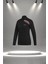 Büyük Beden Kadın Siyah Supra Penye Kumaş Her Mevsim Yürüyüş Koşu Eşofman Seti (4XL-10XL) 2