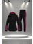 Büyük Beden Kadın Siyah Supra Penye Kumaş Mevsimlik Eşofman Seti (4XL-10XL) 1
