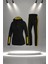 Büyük Beden Kadın Siyah Supra Penye Kumaş Günlük Sporcu Yürüyüş Eşofman Takımı Seti (4XL-10XL) 1