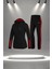 Büyük Beden Kadın Siyah Supra Penye Kumaş Iki Parça Yürüyüş Takımı Seti (4XL-10XL) 1