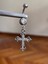 Cerrahi Çelik Piercing Ful Zirkon Taşlı Haç Piercing Ful Zirkon Taşlı Haç Göbek Piercingi 1