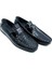 Siyah Deri Erkek Loafer - Rok Ayakkabı 2094 589 430 Rugan Siyah 1