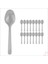 Plastik Kaşık, 24 Adet - Gümüş 1