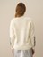 Kadın Ekru Doğal Yün Dokulu Regular Fit Kazak 4