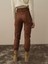 Kadın Camel Pamuk Dokulu Regular Fit Pantolon 5
