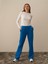 Kadın Mavi Pamuk Dokulu Regular Fit Sweat Pantolon 1