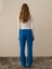 Kadın Mavi Pamuk Dokulu Regular Fit Sweat Pantolon 5