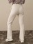 Kadın Ekru Pamuk Dokulu Regular Fit Sweat Pantolon 4