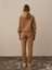 Kadın Camel Pamuk Dokulu Oversize Sweatshirt 4