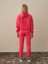 Kadın Pembe Pamuk Dokulu Oversize Sweatshirt 4
