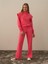 Kadın Pembe Pamuk Dokulu Regular Fit Sweatshirt 1