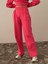 Kadın Pembe Pamuk Dokulu Oversize Sweat Pantolon 2
