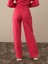 Kadın Pembe Pamuk Dokulu Oversize Sweat Pantolon 4