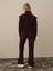Kadın Bordo Pamuk Dokulu Regular Fit Sweat Pantolon 4