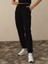 Kadın Siyah Pamuk Dokulu Regular Fit Sweat Pantolon 2