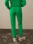 Kadın Yeşil Pamuk Dokulu Regular Fit Sweat Pantolon 4