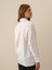 Kadın Kırık Beyaz Pamuk Dokulu Oversize Gömlek 4
