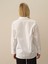 Kadın Kırık Beyaz Pamuk Dokulu Oversize Gömlek 3