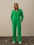 Kadın Yeşil Pamuk Dokulu Oversize Sweatmont 1