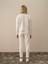 Kadın Ekru Pamuk Dokulu Oversize Sweatmont 5