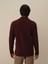 Erkek Bordo Doğal Yün Dokulu Regular Fit Hırka 5