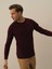 Erkek Bordo Pamuk Dokulu Regular Fit Kazak 3