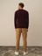 Erkek Bordo Pamuk Dokulu Regular Fit Kazak 5