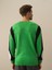 Erkek Yeşil Lüks Pamuk Dokulu Regular Fit Kazak 3