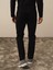 Erkek Siyah Pamuk Dokulu Slim Fit Pantolon 4