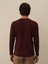Erkek Bordo Modal Dokulu Slim Fit Uzun Kollu Tişört 3