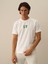 Erkek Kırık Beyaz Pamuk Dokulu Regular Fit Tişört 2