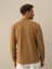 Erkek Camel Pamuk Dokulu Regular Fit Uzun Kollu Tişört 3