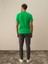 Erkek Yeşil Pamuk Dokulu Regular Fit Tişört 4