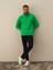 Erkek Yeşil Pamuk Dokulu Regular Fit Sweatshirt 1