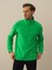 Erkek Yeşil Pamuk Dokulu Regular Fit Sweatshirt 2