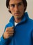 Erkek Mavi Pamuk Dokulu Regular Fit Sweatshirt 3
