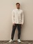 Erkek Ekru Pamuk Dokulu Regular Fit Sweatshirt 1