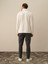 Erkek Ekru Pamuk Dokulu Regular Fit Sweatshirt 4