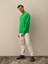 Erkek Yeşil Pamuk Dokulu Regular Fit Sweatshirt 1