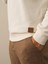 Erkek Ekru Pamuk Dokulu Regular Fit Sweatshirt 3