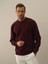 Erkek Bordo Pamuk Dokulu Regular Fit Sweatshirt 2