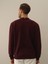 Erkek Bordo Pamuk Dokulu Regular Fit Sweatshirt 4